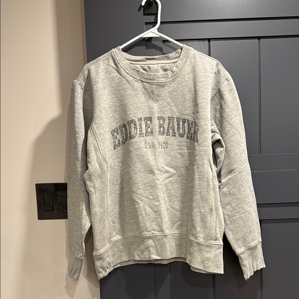 Eddie Bauer Heather Gray Crewneck Sweatshirt